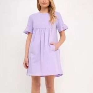 English Factory Lavender Mini Dress